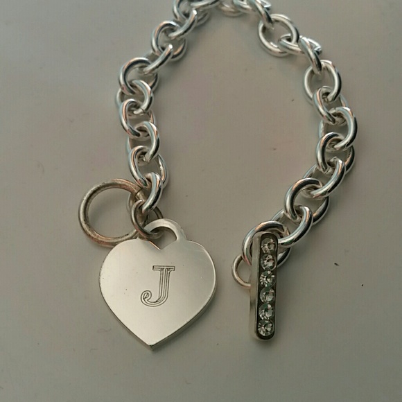 Monogram J sterling silver bracelet - Picture 3 of 3